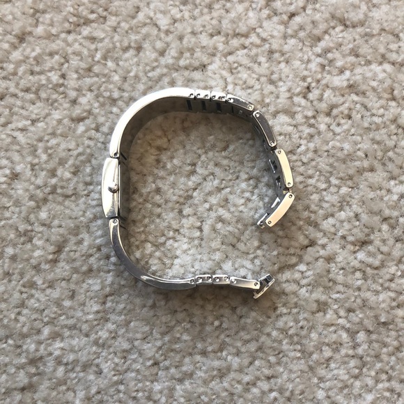 Silver and Woodtone Fossil Watch - Picture 3 of 4